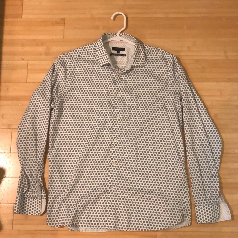 Ted Baker London Floral Long Sleeve Button Down